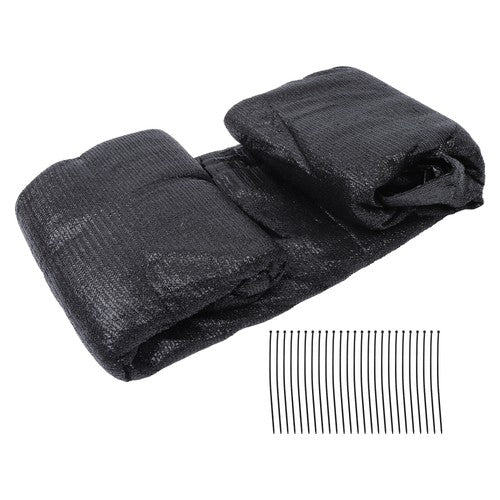 Garden Privacy Fence Heavy Duty 5ft X 50ft Barrier Net With Zip Ties Black