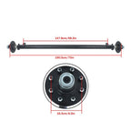 7000 lbs 7K TK Trailer Axle Idler 8 lug Boat Trailer Cargo Dump RV Utility Axle