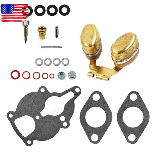 Carburetor Kit & Float For Zenith Wisconsin Engine VH4D VHD TJD Replaces LQ39