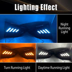 For Nissan Altima Sedan 2023 2024 DRL Daytime Running Light Fog Lamp Gloss Black