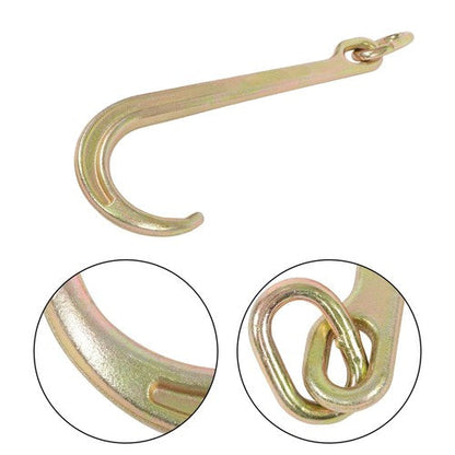 1 x J Hook Grade G70 Towing Hooks 15 Inch Roll Back Clevis 5400 Lbs Load Limit