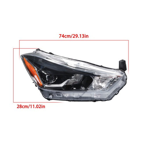 Headlights Headlamps Clear Lens For Nissan Kicks SR 2018 2019 2020 LH+RH Side