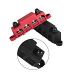 NEW 4 Post Busbar Bus Bar Power Distribution 12V 250A 3/8" Red and Black Pair