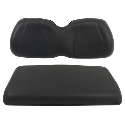 For Club Car Precedent 2004-2011 Front Seat Cushion+Backrest Golf Cart Black NEW
