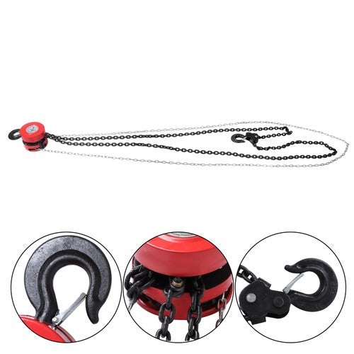 3 Ton/6600 lbs Capacity 10FT Come Along Hand Chain Hoist G80 Galvanized Chain
