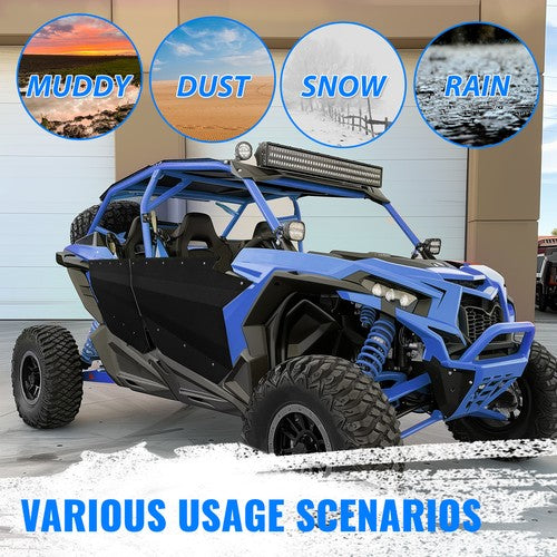 4 Piece Aluminum Door Panel Powder Coated for Can Am X3 Full Doors 17 18 19 20-2024