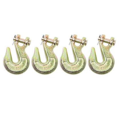 4Pcs 1/2" Clevis Grab Hook G70 Forged Steel Chain Hook Fracture Strength 48000lb