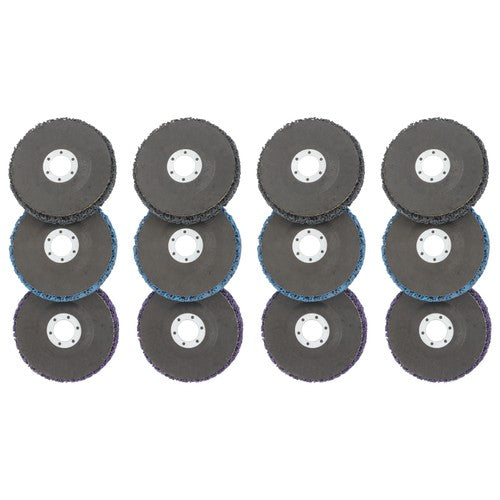 12 Pack: 4-1/2 x 7/8 Inch Diamond Grinding Discs Set 3 Colors for Angle Grinder