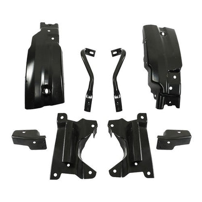 Metal Front Bumper Brace Bracket Suit For 2007-2013 Chevy Silverado 1500 Black