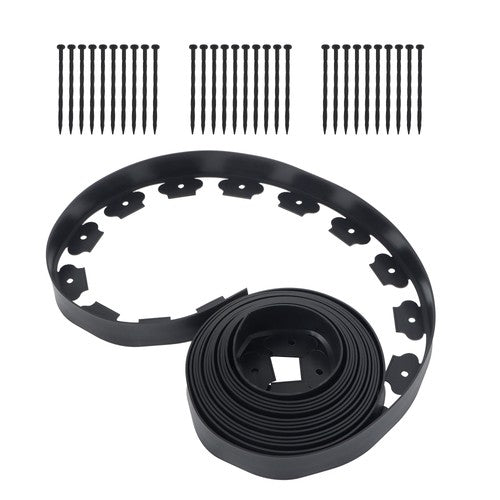 2" Garden Landscape Edging 33 Feet No Dig Lawn Edging Border With 30 8-In Spike