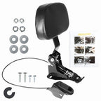 Fit For Touring FLHT FLHX Adjustable Rider Driver Backrest Pad W/Mounting Kit