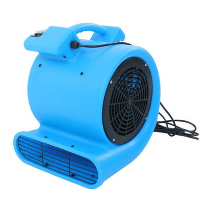 Powerful 1/2HP 2200CFM 15ft 2-Position Carpet Dryer - Blue Fan