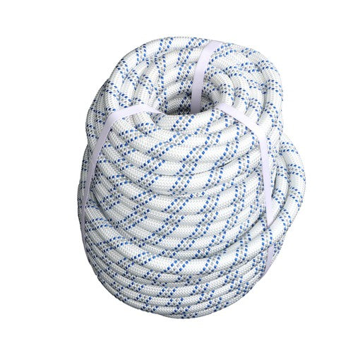 3/4" x 120' Double Braided Polyester Rope 3200 Lbs Breaking Strength For Swing