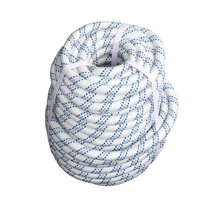 3/4" x 120' Double Braided Polyester Rope 3200 Lbs Breaking Strength For Swing