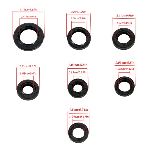 For HONDA TRX 350 TRX350 RANCHER 2000-2006 822236 Engine Oil Seal Kit 8PCS ATV