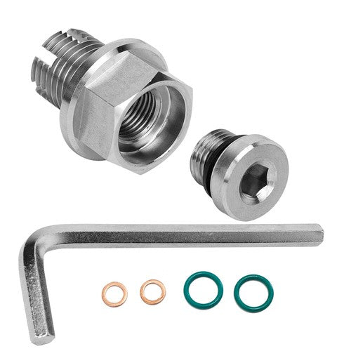 M12.1-1.25x15mm Oil Drain Plug Self-tapping Piggyback Stainless Steel Repair Kit