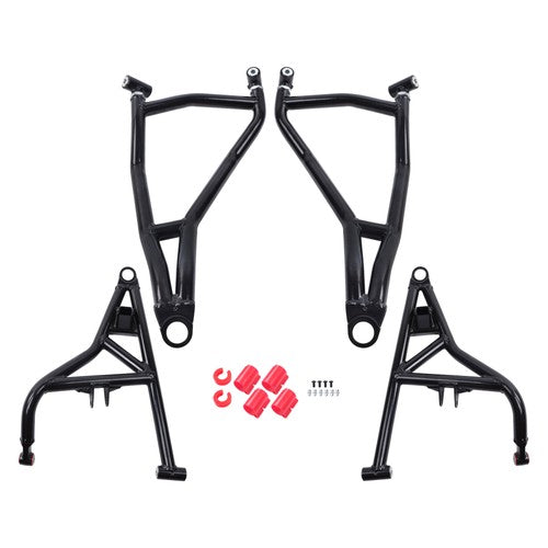 Black High Clearance Steel A-Arms Set 2014 + for Polaris RZR XP 4 1000 Turbo