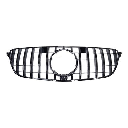 Glossy Black Grille For Mercedes Benz W166/C292 2016-2019 GLE350 W/camera hole