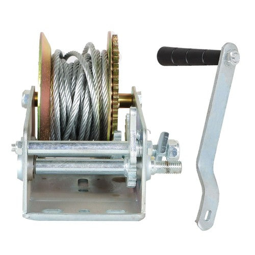 New 3500 lbs Hand Winch With Cable For Trailer Winch Durable Hand Crank Winch