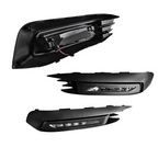 For 2016-2018 Honda Civic Sedan Front Bumper Lower Grille & DRL Fog Light Lamp