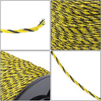 Yellow and Black 5200Ft 1585m 6 Stainless Steel Strands Fence Wire 140 Pounds
