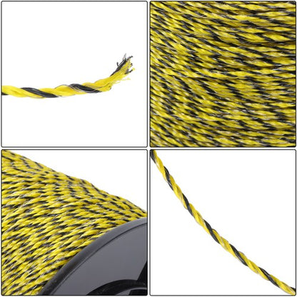 Yellow and Black 5200Ft 1585m 6 Stainless Steel Strands Fence Wire 140 Pounds