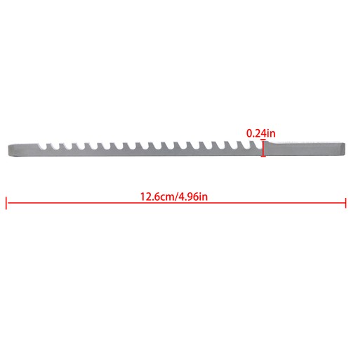 1/8" A Style 1/8" x 5" HSS Standard Keyway Broach With Shim LOC 13/64-1-1/8" New
