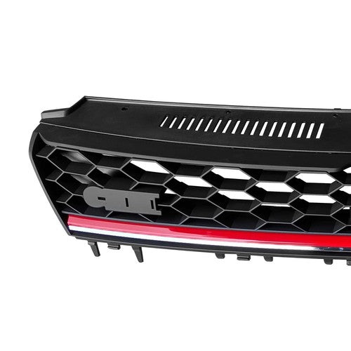 Front Grille Black w/ Red Trim for 2015 2016 for VW for Volkswagen MK7 Golf GTI