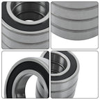 (4 Pack) 6209-2RS Double Sealed Deep Groove Ball Bearings, 45x85x19 mm