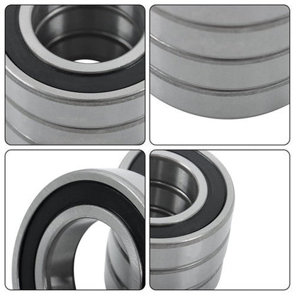 (4 Pack) 6209-2RS Double Sealed Deep Groove Ball Bearings, 45x85x19 mm