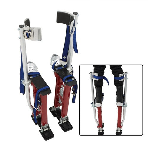 Adjustable Height Drywall Stilts Aluminum Tool For Painting Painter Red 18"-30"