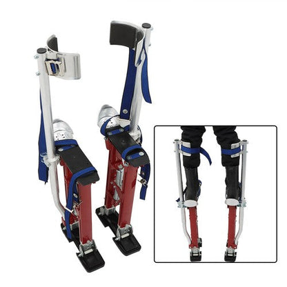 Adjustable Height Drywall Stilts Aluminum Tool For Painting Painter Red 18"-30"