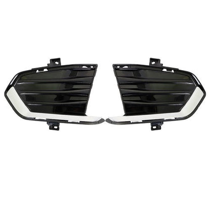 Front Fog Lamp Cover For Cadillac XT5 2017-2019 Black New Driver+Passenger Side