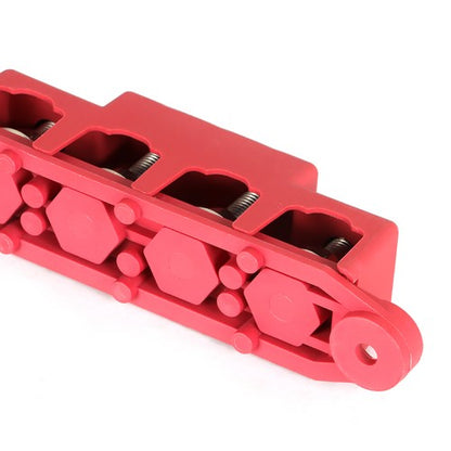 Red 4 Post Busbar Bus Bar Power Distribution Block With Cover 5/16" 12V 250A
