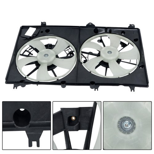 67450397 For Toyota Highlander 08-13 Dual Radiator Condenser Cooling Fan 621174