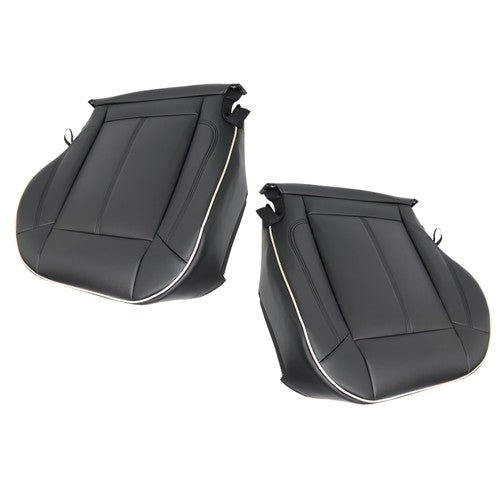 NEW Black Leather For Hummer H3 2006-2010 Driver&passenger Bottom Seat Cover