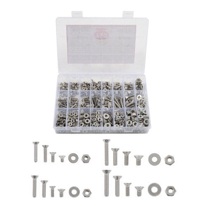 720pcs Nuts And Bolts Assortment Kit Machine Screws #6-32 #8-32 #10-24 #1/4-20