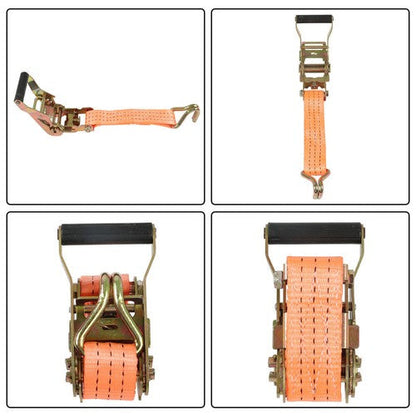 10pc 1.5"x15' Ft Ratchet Tie Down Cargo Straps J Hooks Heavy Duty Tie Downs NEW