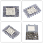 700 Pack Stainless Steel nut and bolt combination kit 4-40#6-32#8-32#10-24