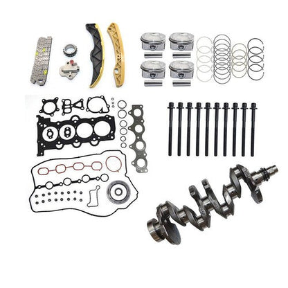 For HYUNDAI KIA 1.6L Engine Rebuild Kit-Piston Gasket Bolt Timing Kit Crankshaft