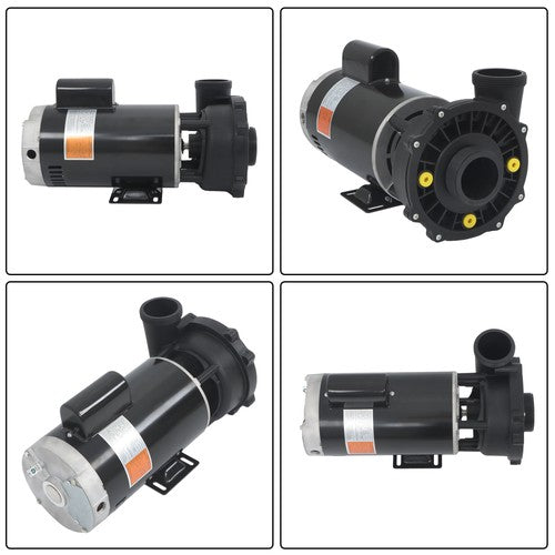 5HP Spa Pump 230V Two-Speed Spa Pump System 3722021-1D 56Y-Frame Black