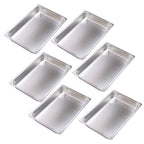 2.5 Inch Deep 6 Pack Full Size Restaurant Steam Table Pans Without Lid