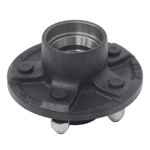 Idler Hub Round Spindle Kit Trailer Hub Kit With Bearing Kit For 5 Lug × 4.5"
