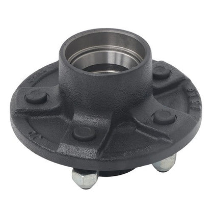 Idler Hub Round Spindle Kit Trailer Hub Kit With Bearing Kit For 5 Lug × 4.5"