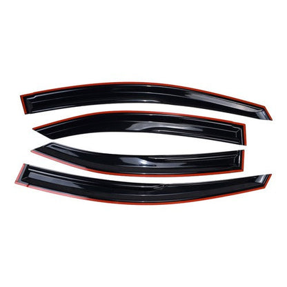 FOR 2022-2025 SUBARU WRX VB M STYLE 3D WAVY WINDOW VISOR RAIN GUARD DEFLECTOR