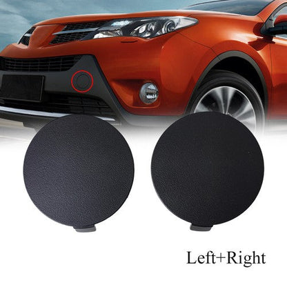 Front Bumper Tow Hook Cover Caps LH and RH Pair 2PCS for Toyota RAV4 2013 2015