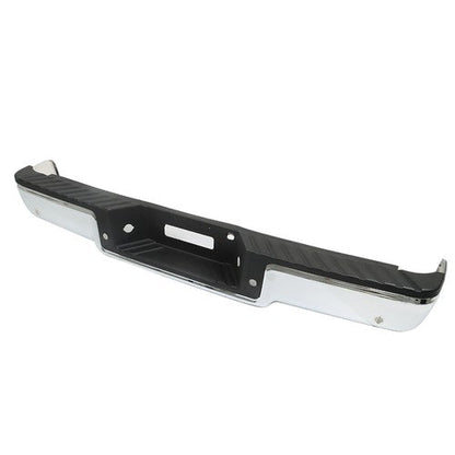 Rear Chrome Step Bumper Assembly For Ford F150 04-06 W/ Object Sensor Holes
