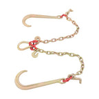 T J Hook Double Limb Hook Chain 5/16in*2ft G80 Chain Fracture Strength 9260lbs