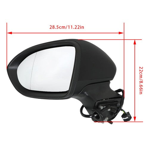 GM1320542 Left Driver Side View Mirror Heated 5-Pins For Chevy Cruze 2016-2019