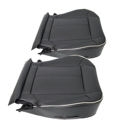 Driver&passenger Bottom Seat Cover Fit For Hummer H3 2006-2010 Black Leather
